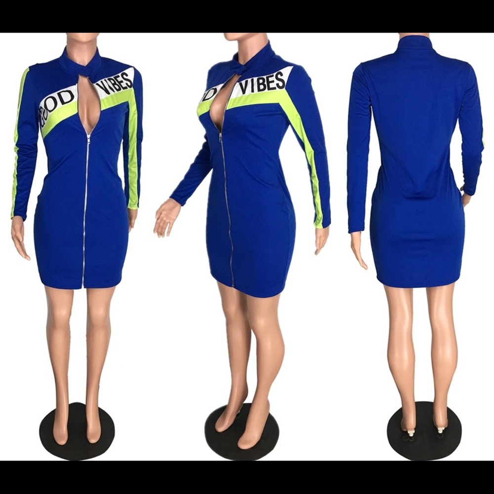 Good Vibes Long Sleeve Dress